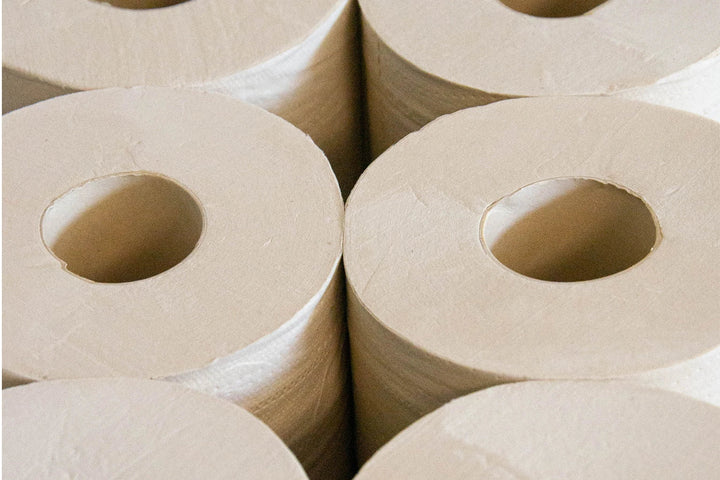 Bamboe toiletpapier rollen ongebleekt