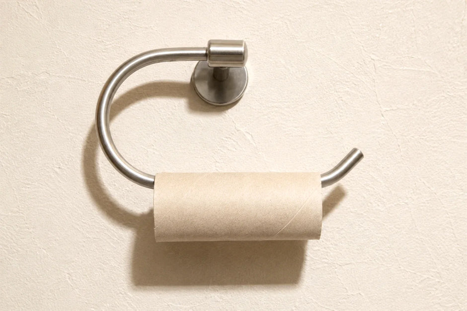 Wc-papier ophangen - Toiletrol met lege koker