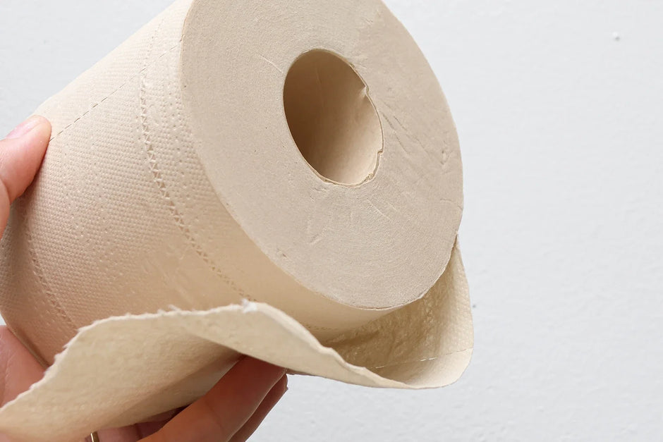 Wc papier feiten - stapel toiletpapier rollen