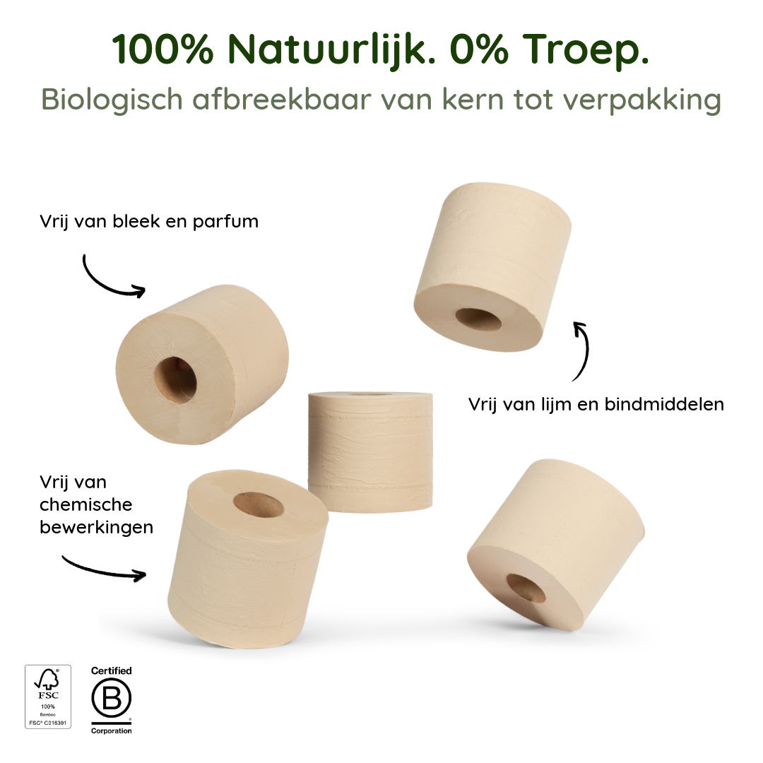 100% Bamboo Toilet Paper