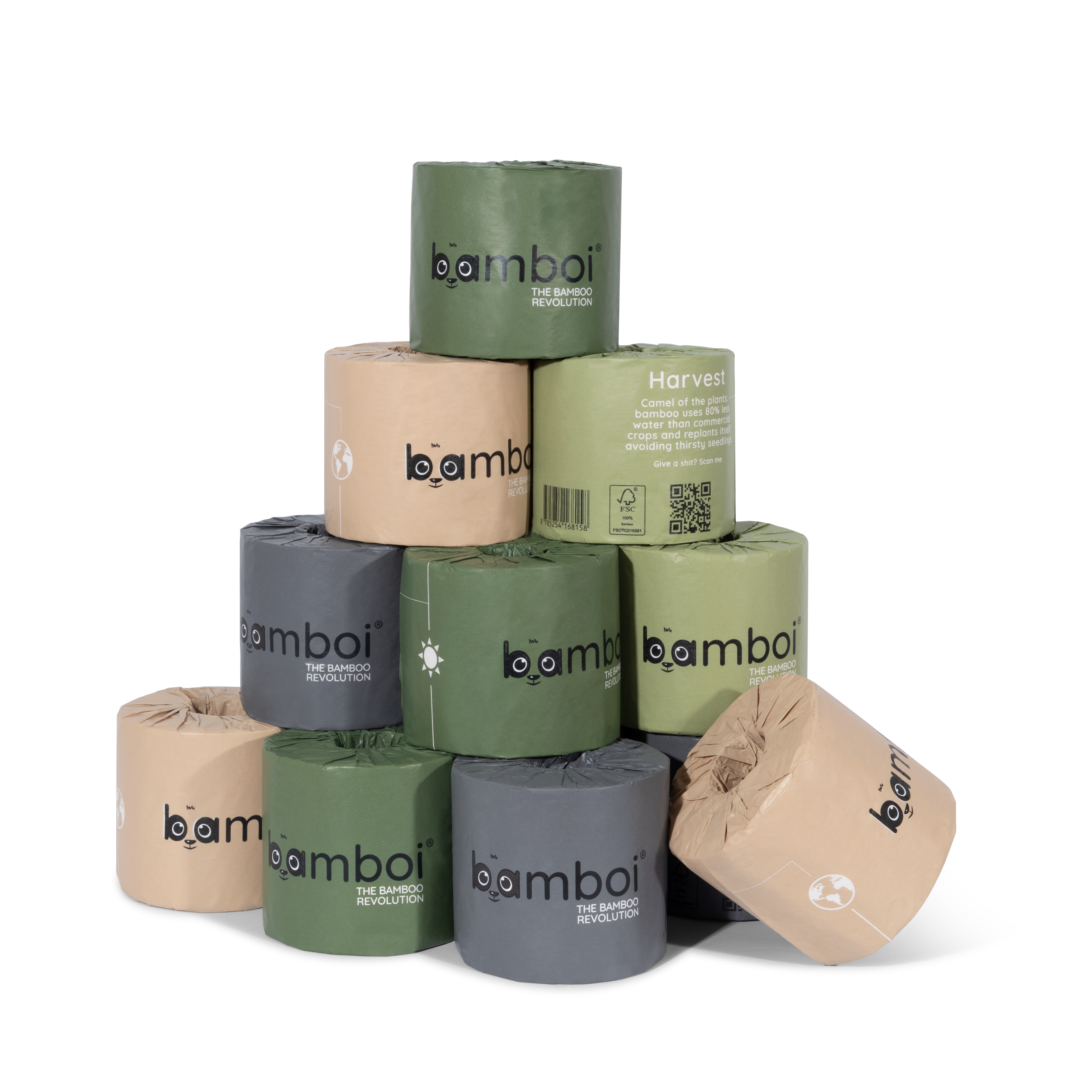 Bamboi® Papier Toilette 100% Bambou 48 Rouleaux