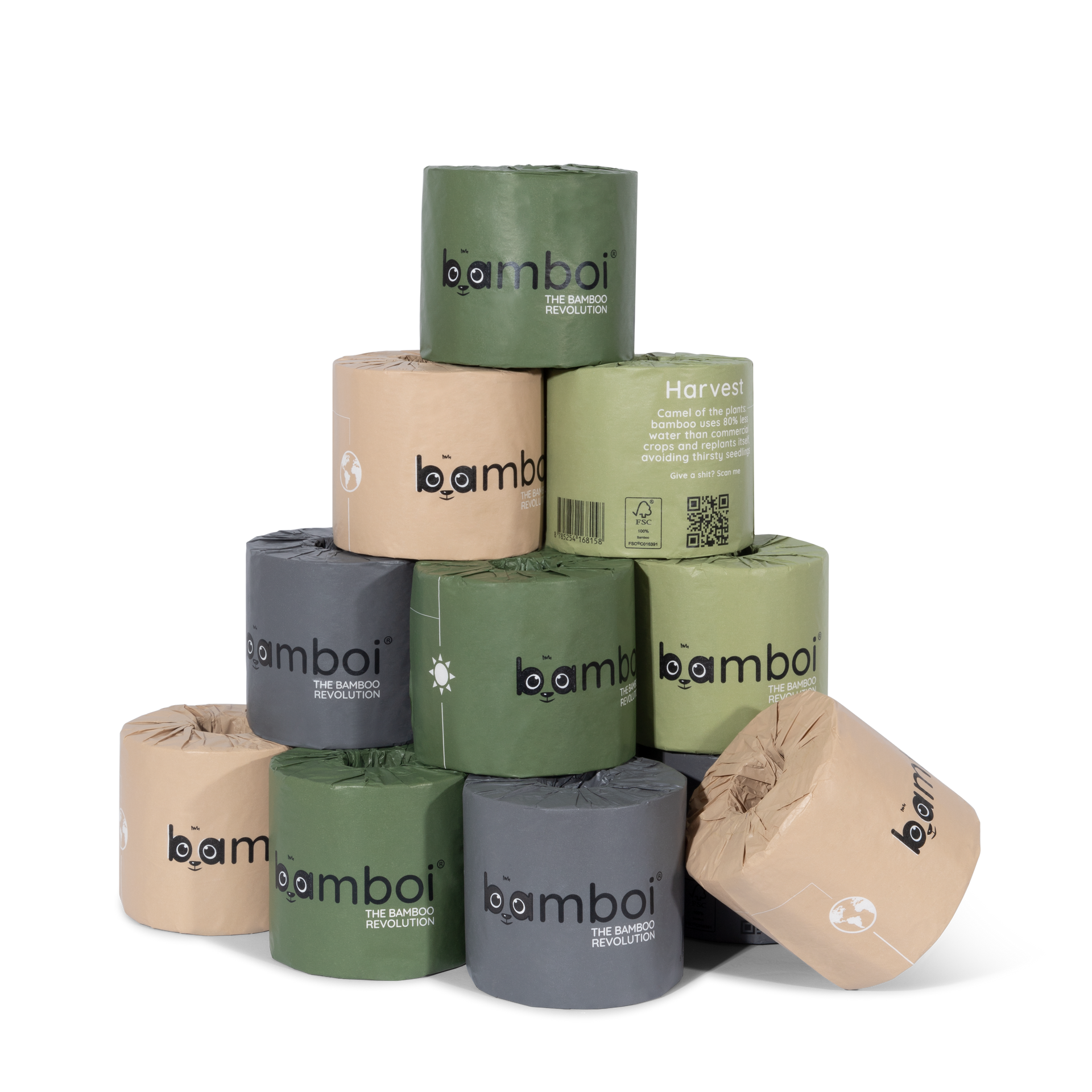 Bamboi® Papier Toilette 100% Bambou 48 Rouleaux