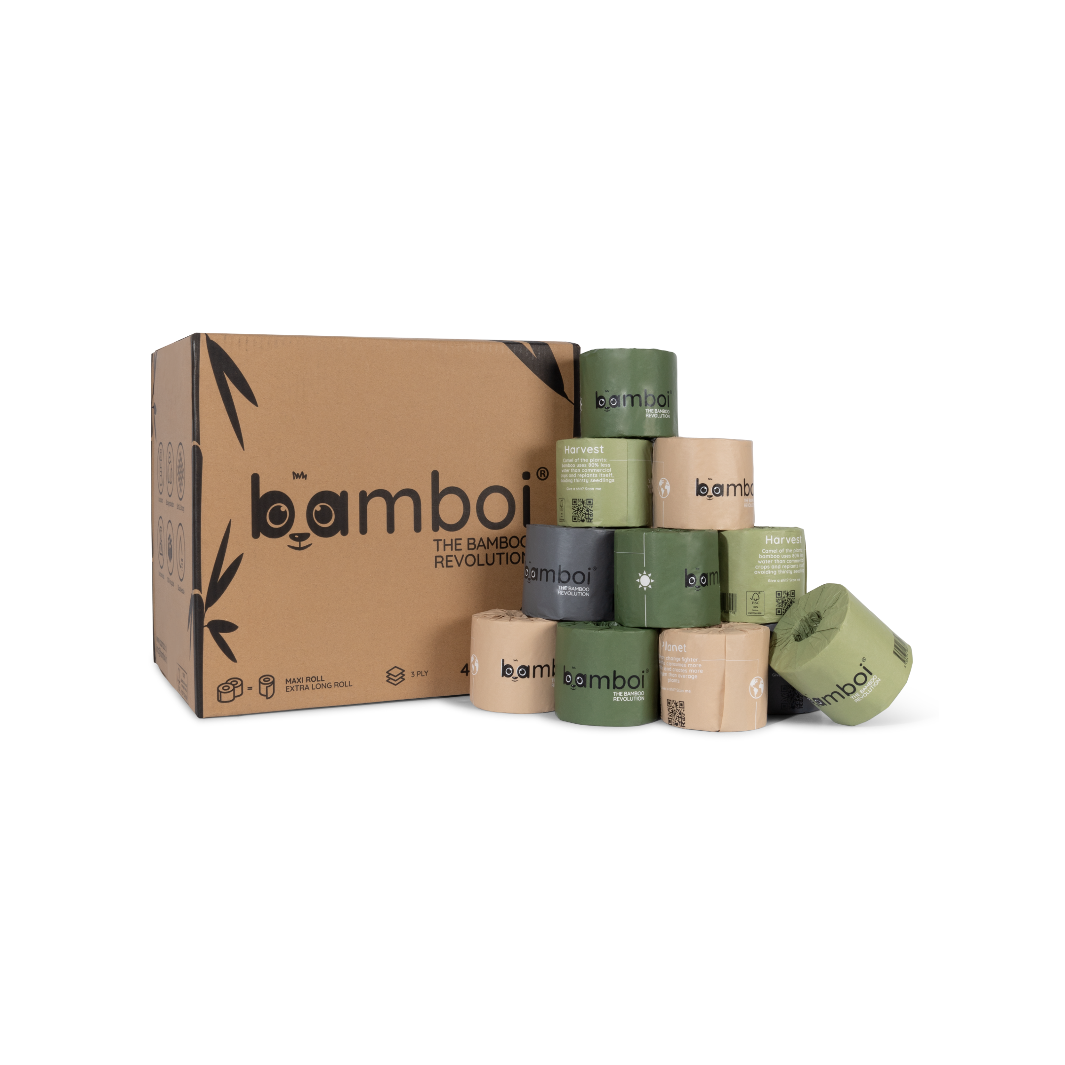 Bambus toilettenpapier 48 Rollen - Nachhaltig